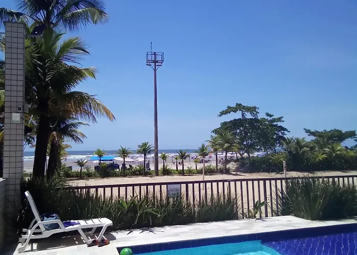 Apartamento Pe Na Areia Com Piscina Vista Mar Bairro Nobre Bertioga